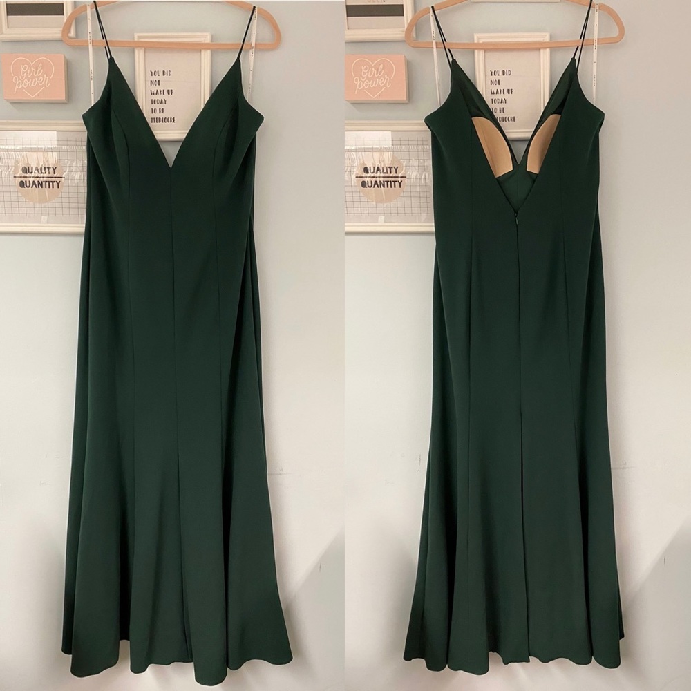 NWOT Watters crepe gown; bridesmaids, prom dress - Picture 2 of 6